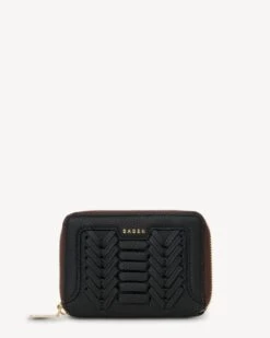 Landry Wallet Black Macro Weave