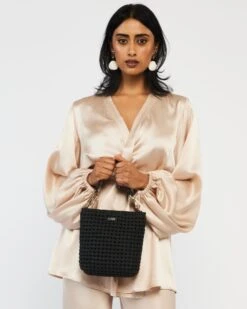 Coco Mini Bag Black Fine Braid -Nahrung Welt 3a13105f c4b6 4880 8142 a129e98912a7