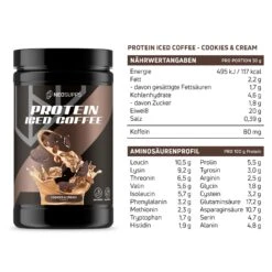 Protein Iced Coffee - Cookies & Cream, 500g 5 Protein Iced Coffee - Cookies & Cream, 500g -Nahrung Welt Clear Isolate Peach Ice Tea 500g 949 4