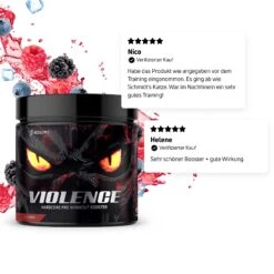 Violence Booster - Bloody Berry, 320g 6 Violence Booster - Bloody Berry, 320g -Nahrung Welt Violence Booster Bloody Berry 320g 648 2