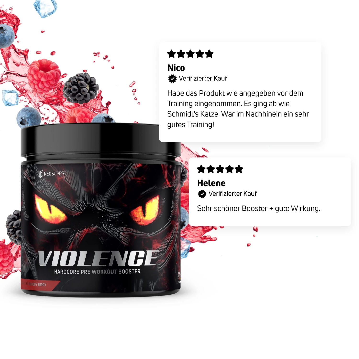 Violence Booster - Bloody Berry, 320g 3 Violence Booster - Bloody Berry, 320g – Bild 3