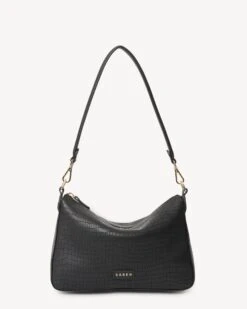 Dane Shoulder Bag Black Luxe Emboss